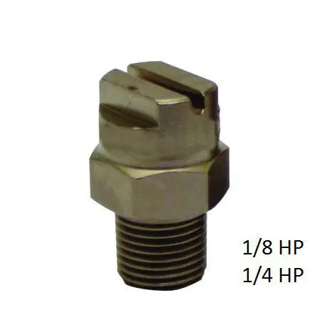 Round jet nozzle type HHP 1/4"M index 60 angle 0°