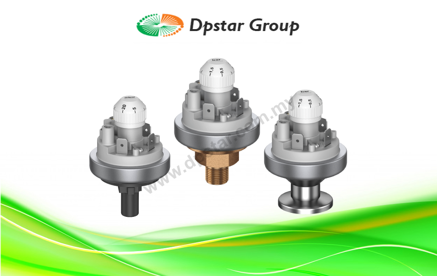 Air pressure switch 10 to 40 Mbar with accessory 93087222534