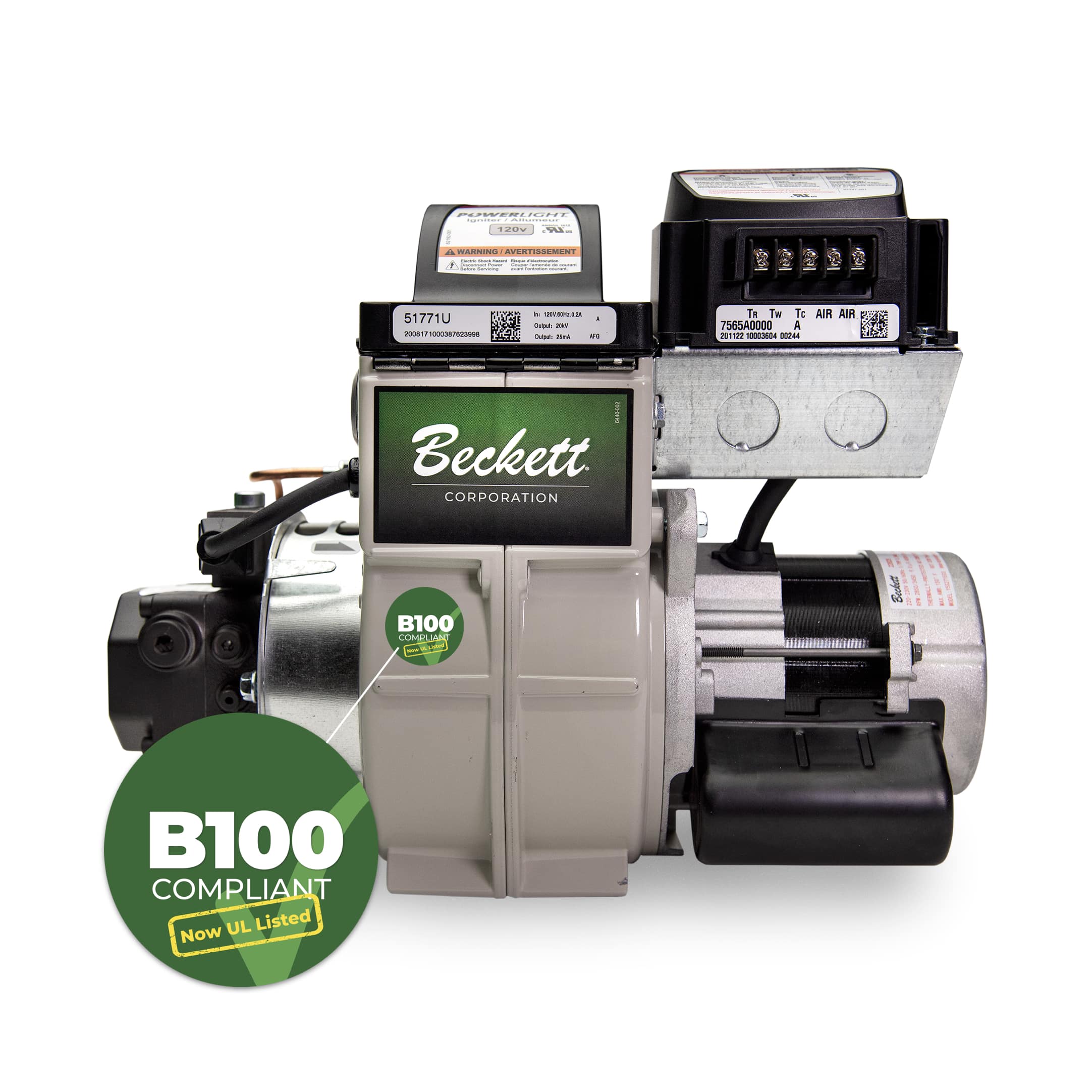 Beckett: AF/AFG Oil and Renewable Fuels Burner 0.40 to 3.00 GPH | AC Power