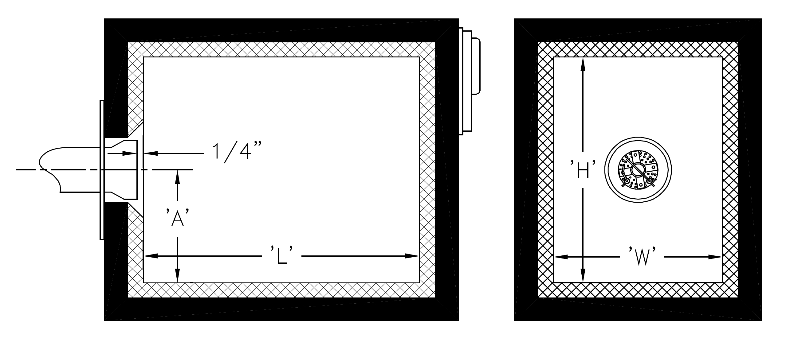 Beckett: CG50 Gas Burner 1,400 to 5,000 MBH | AC Power - Technical Drawing 2