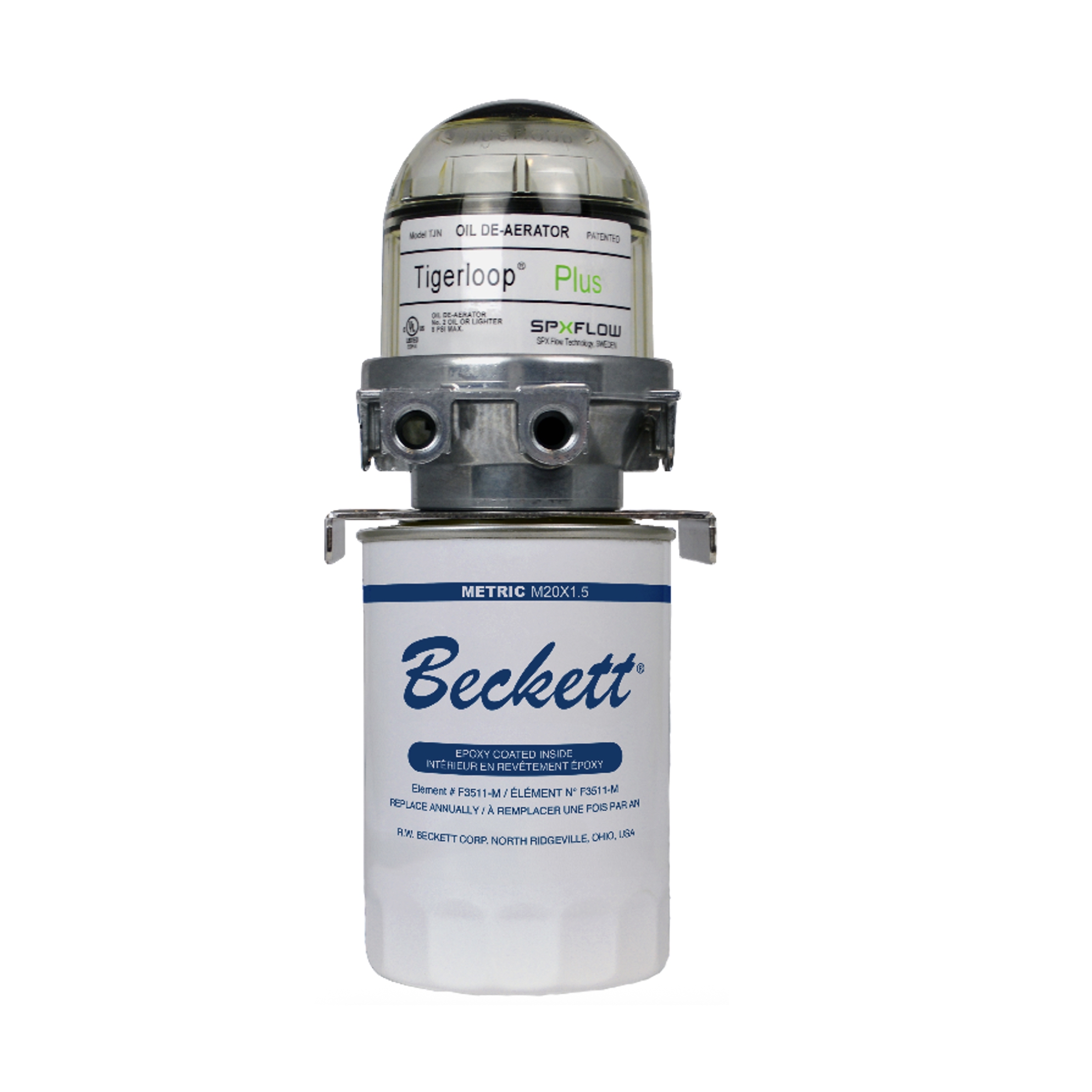Beckett: Tigerloop® Plus Metric Combination Oil Deaerator / Filter