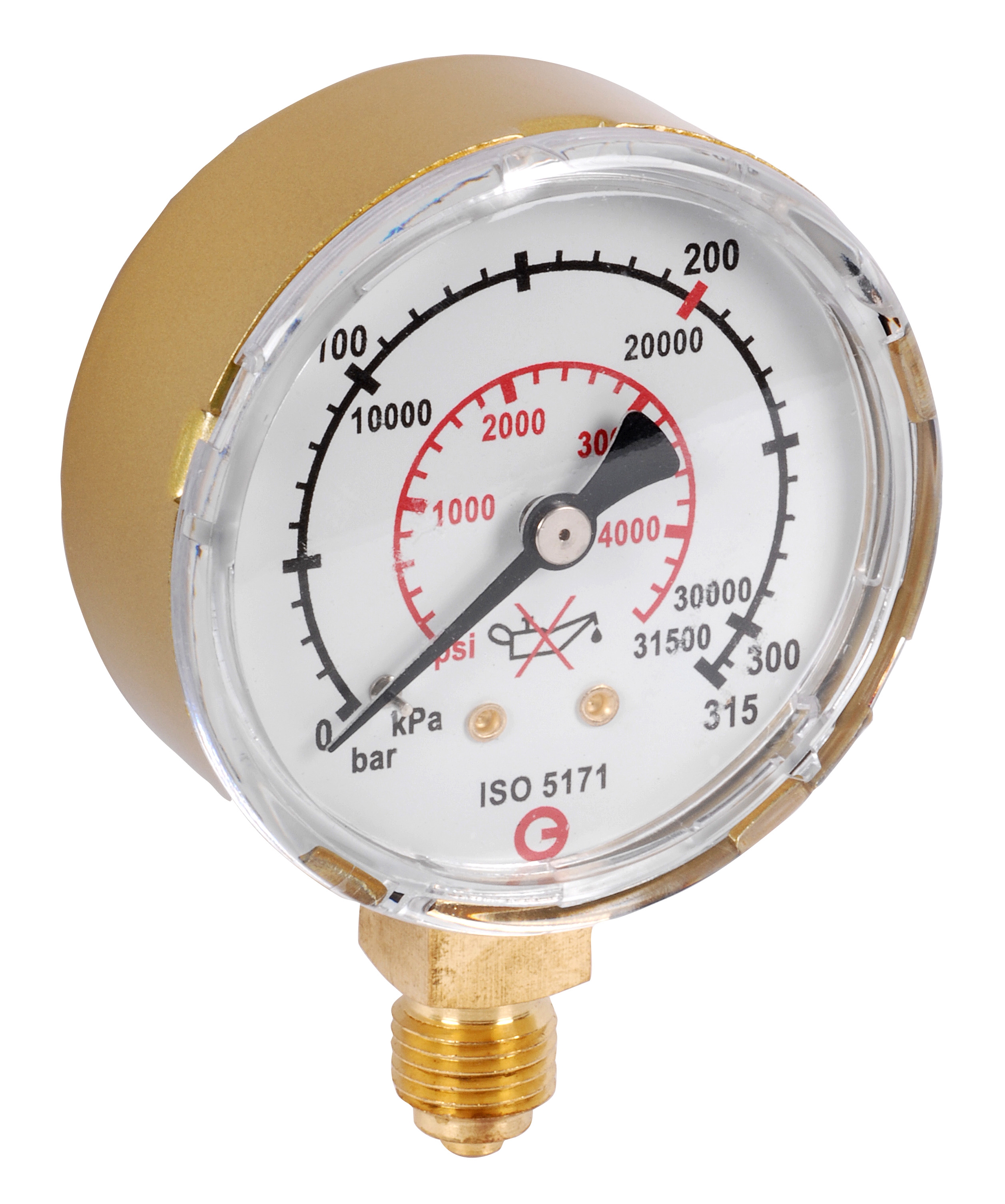 Elbowed nipple 3/8 con-1/4 gas