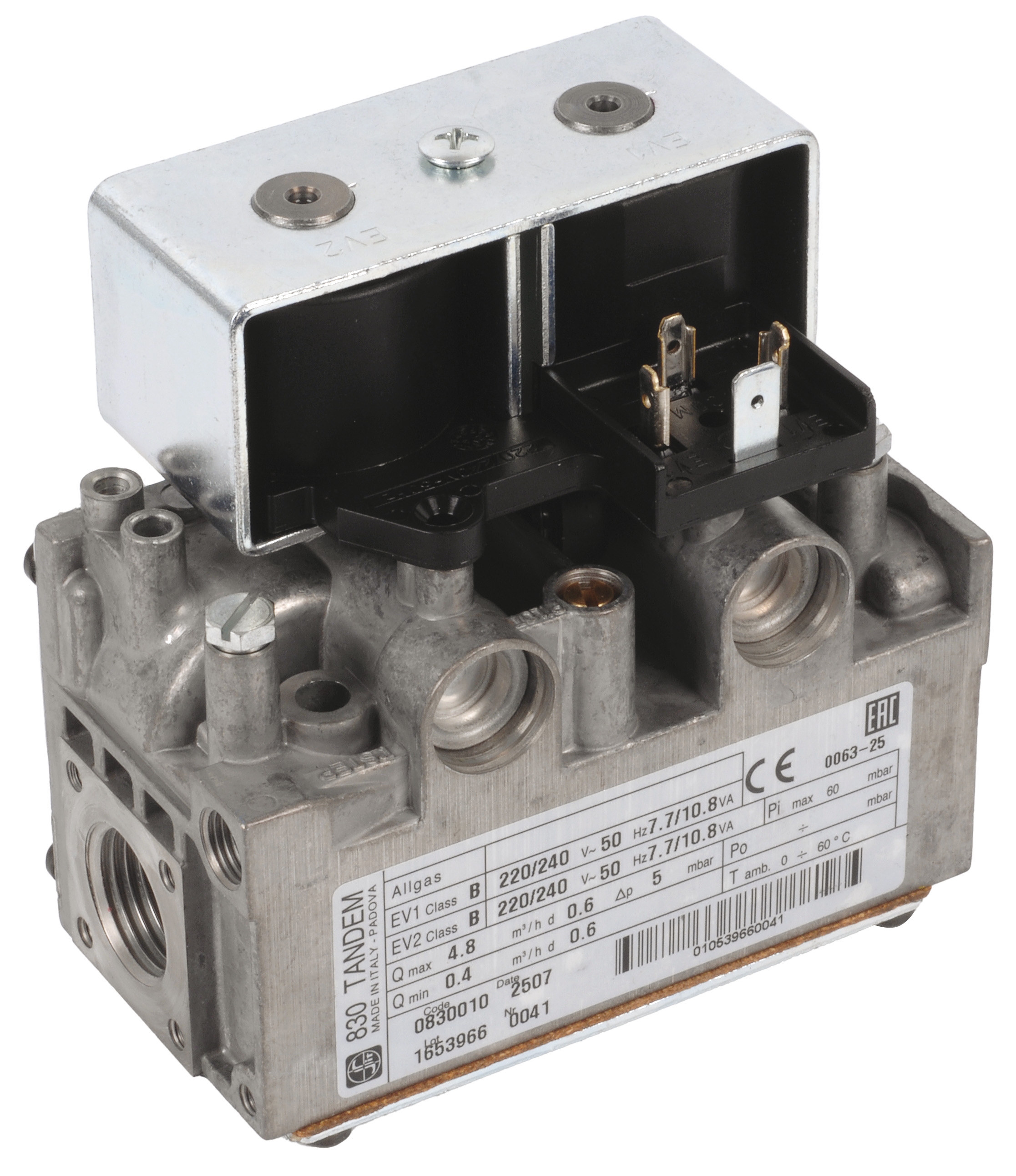 Tandem gas block 0830010