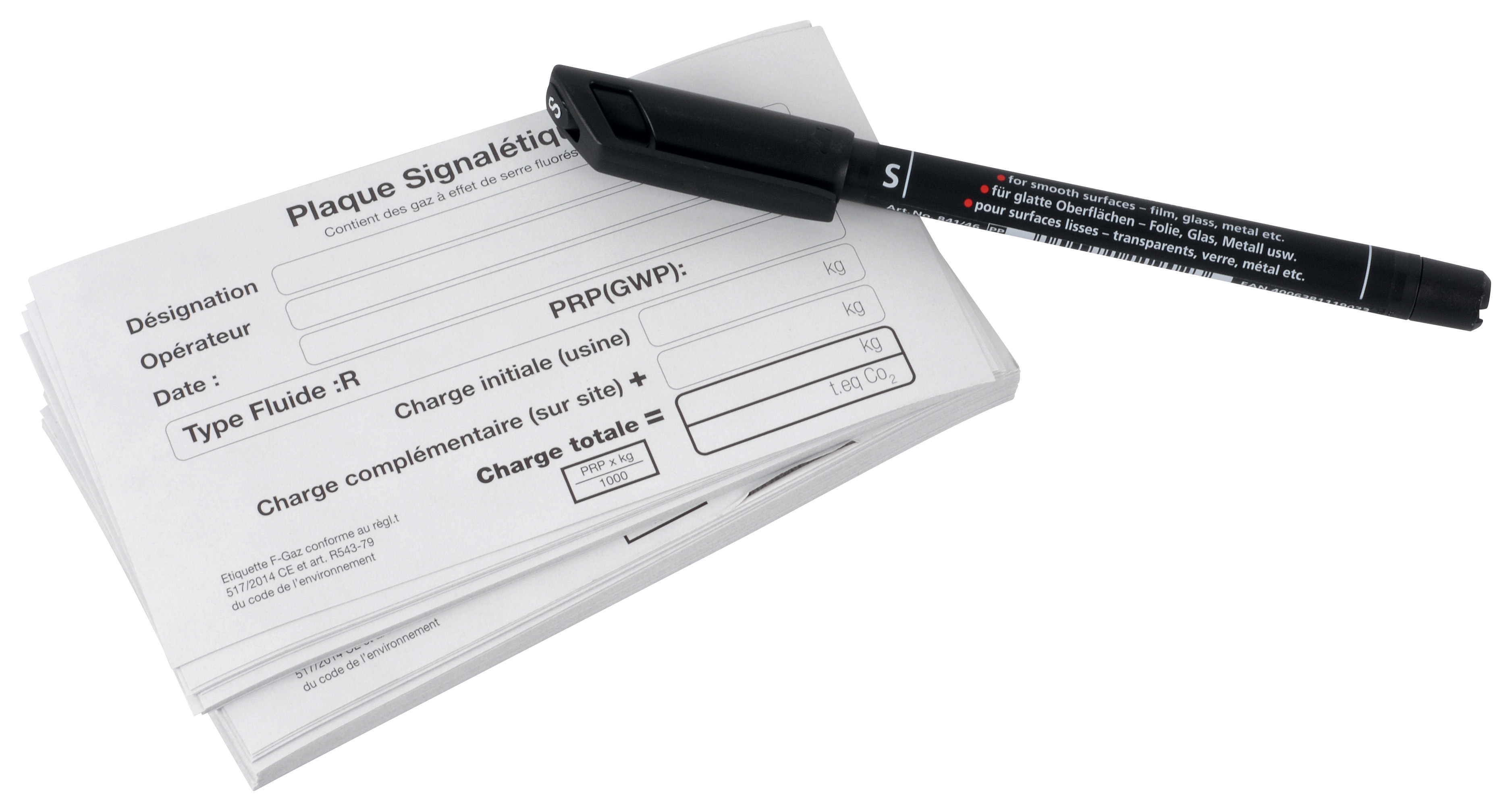 Roll of 50 signage labels 70 x 130 mm