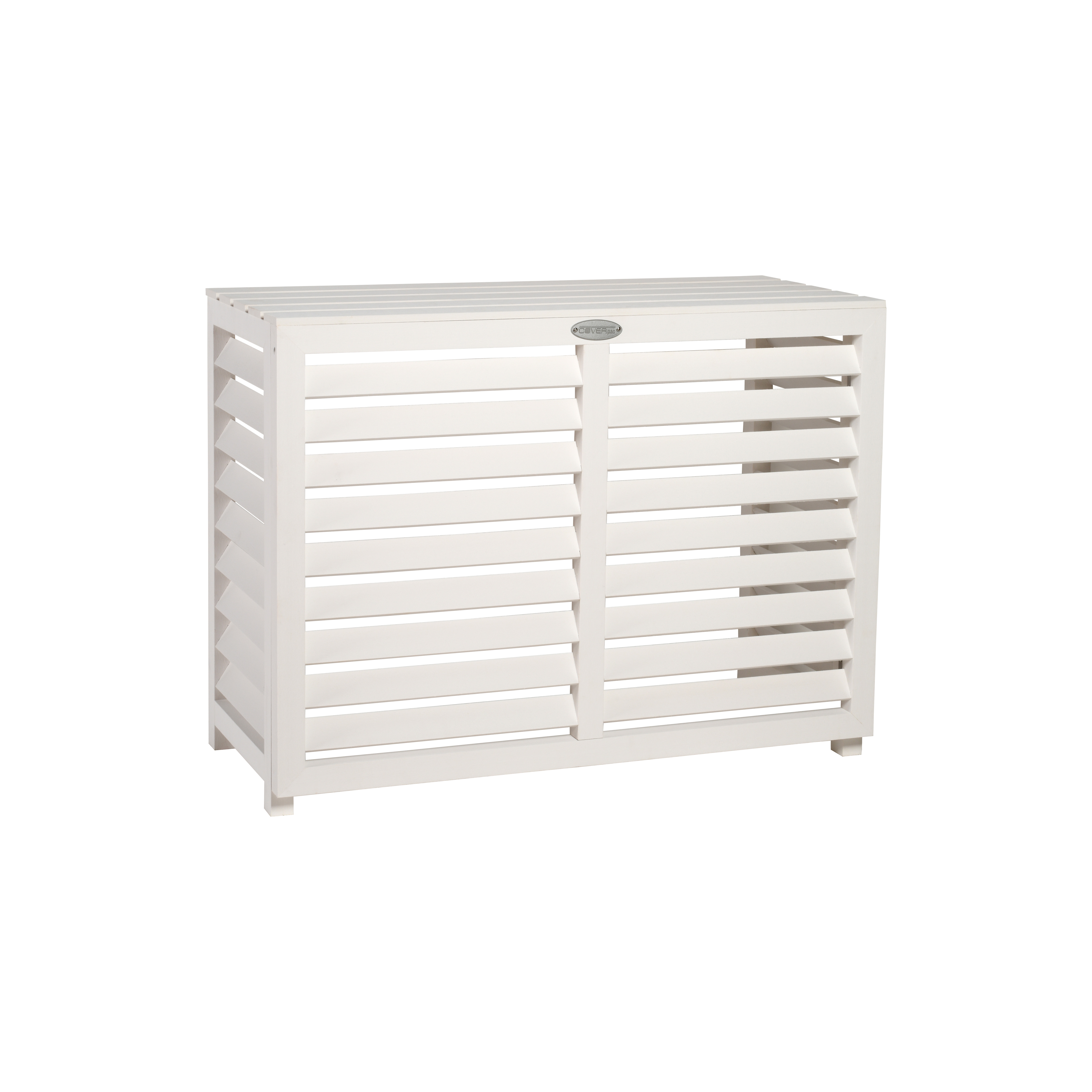 Air conditioner cover Composite White Size M - 882x386x676