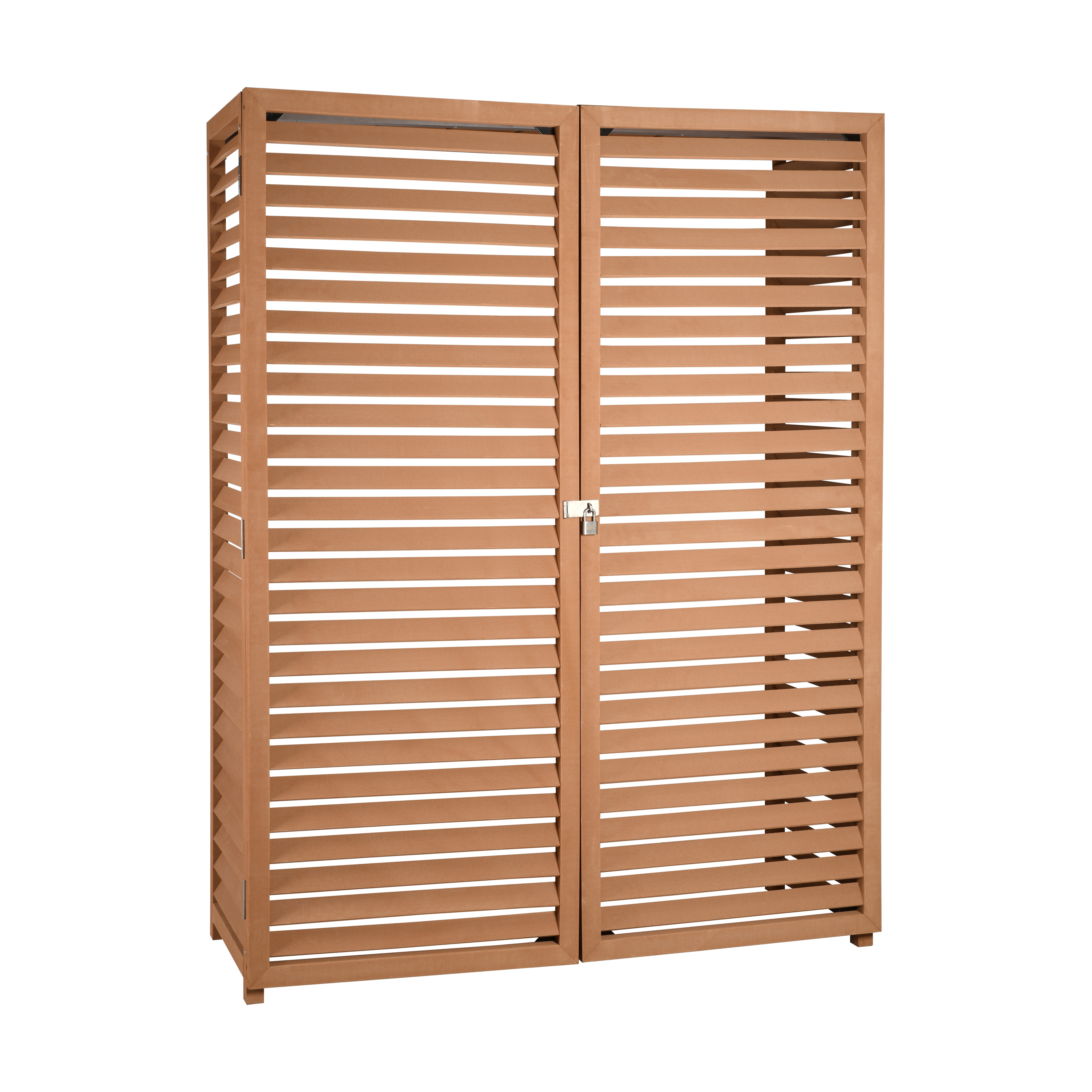 Air conditioning cover Composite Teak Size XL - 1260x500x1700
