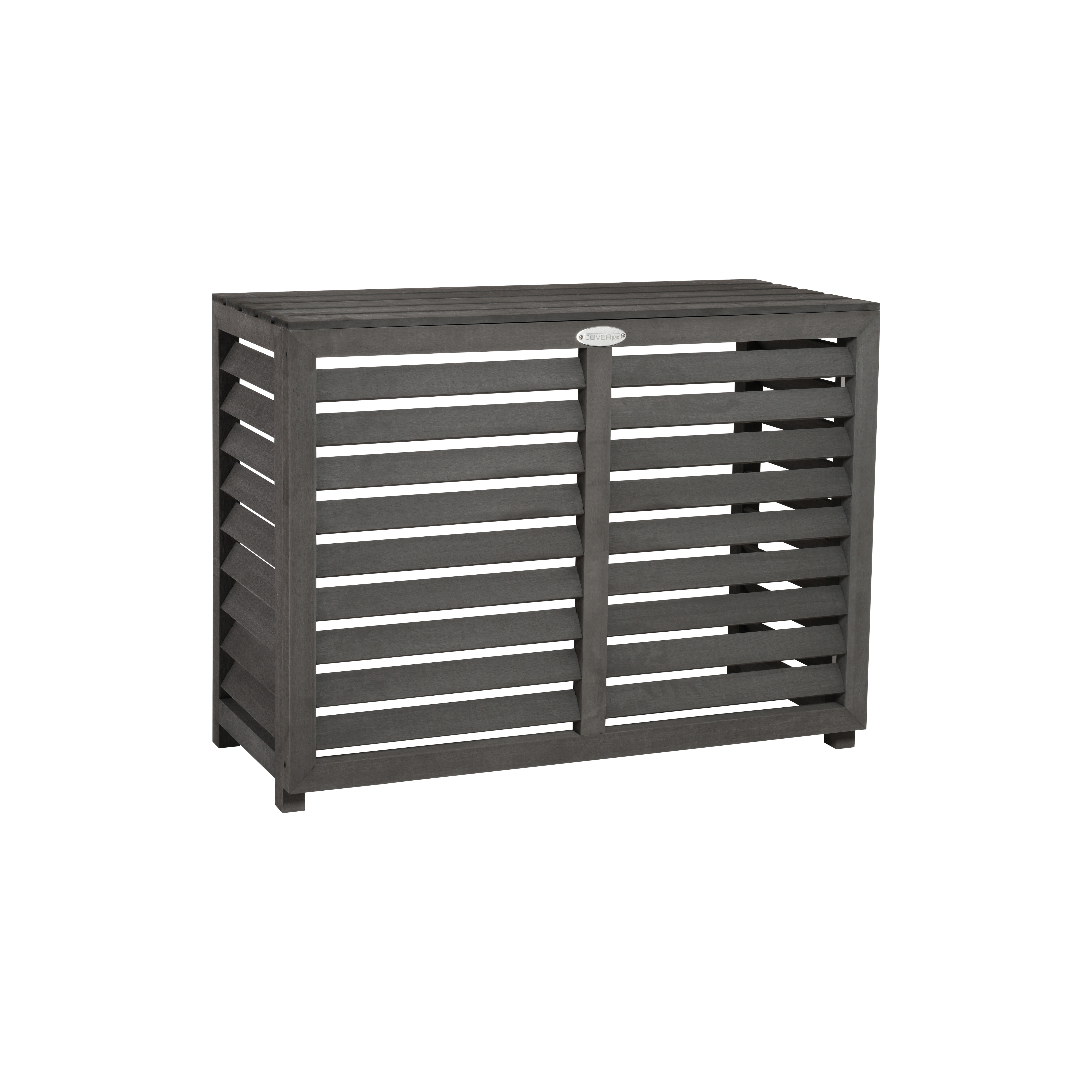 Air conditioning unit cover Composite Grey Size M - 882x386x676