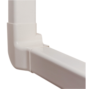 Black vertical right angle 80mm