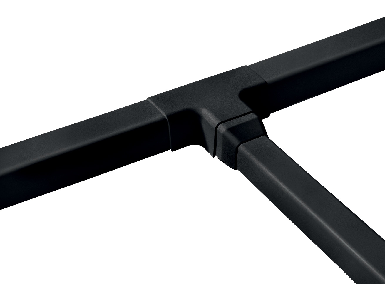 Branch T type 08 black for 80mm trunking