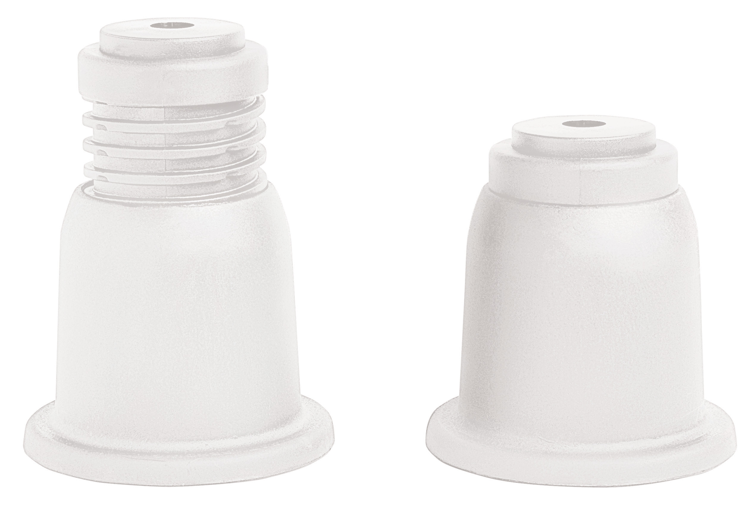 White adjustable cylindrical support (set of 4)