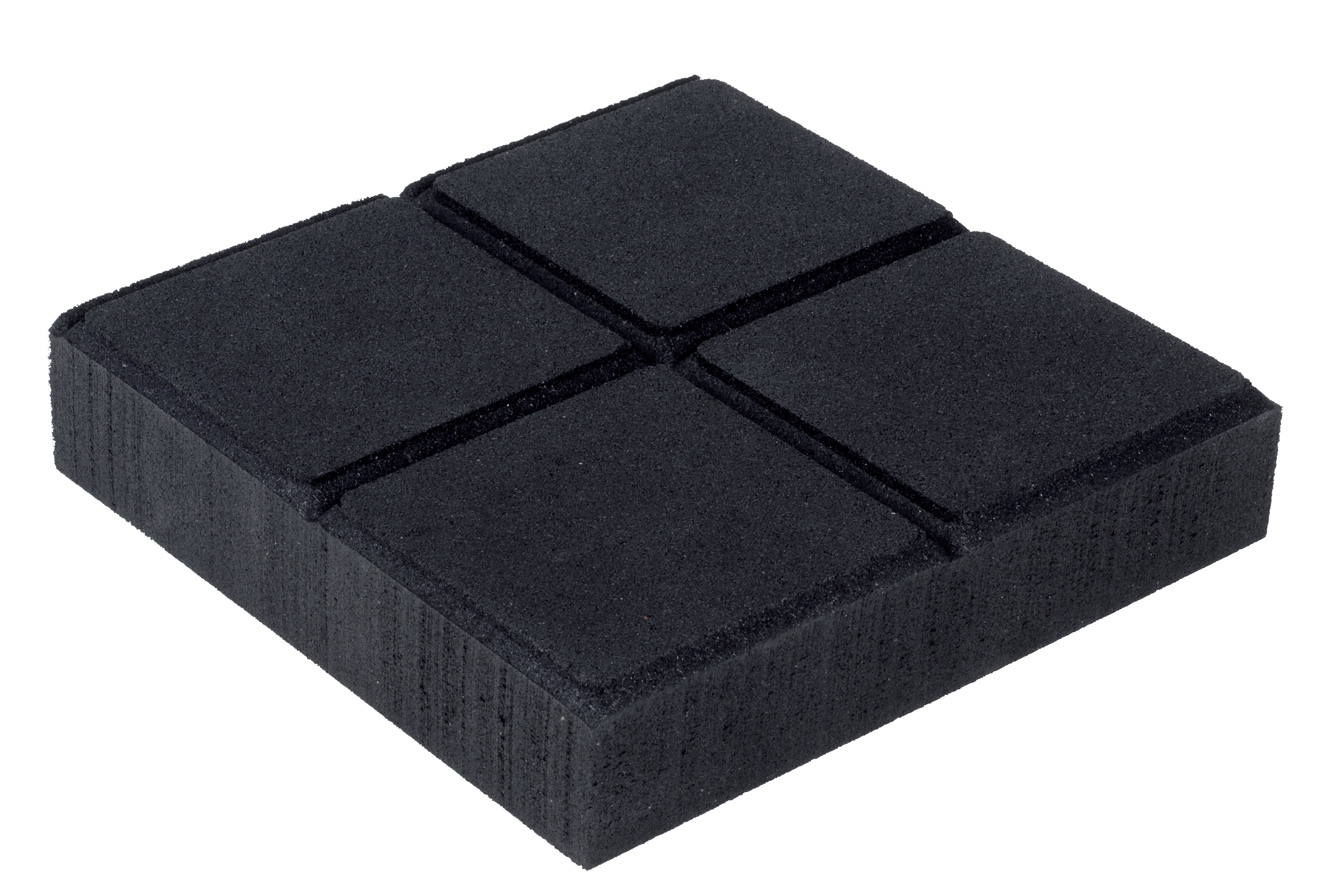 Recycled antivibration support 15x15cm thickness 2.5