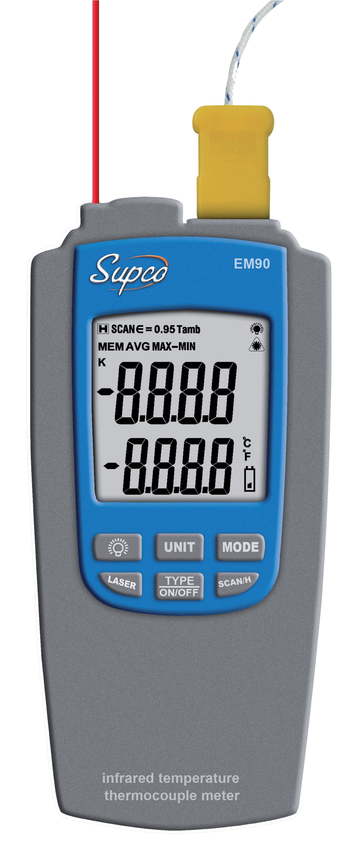 Thermometer probe and infrared