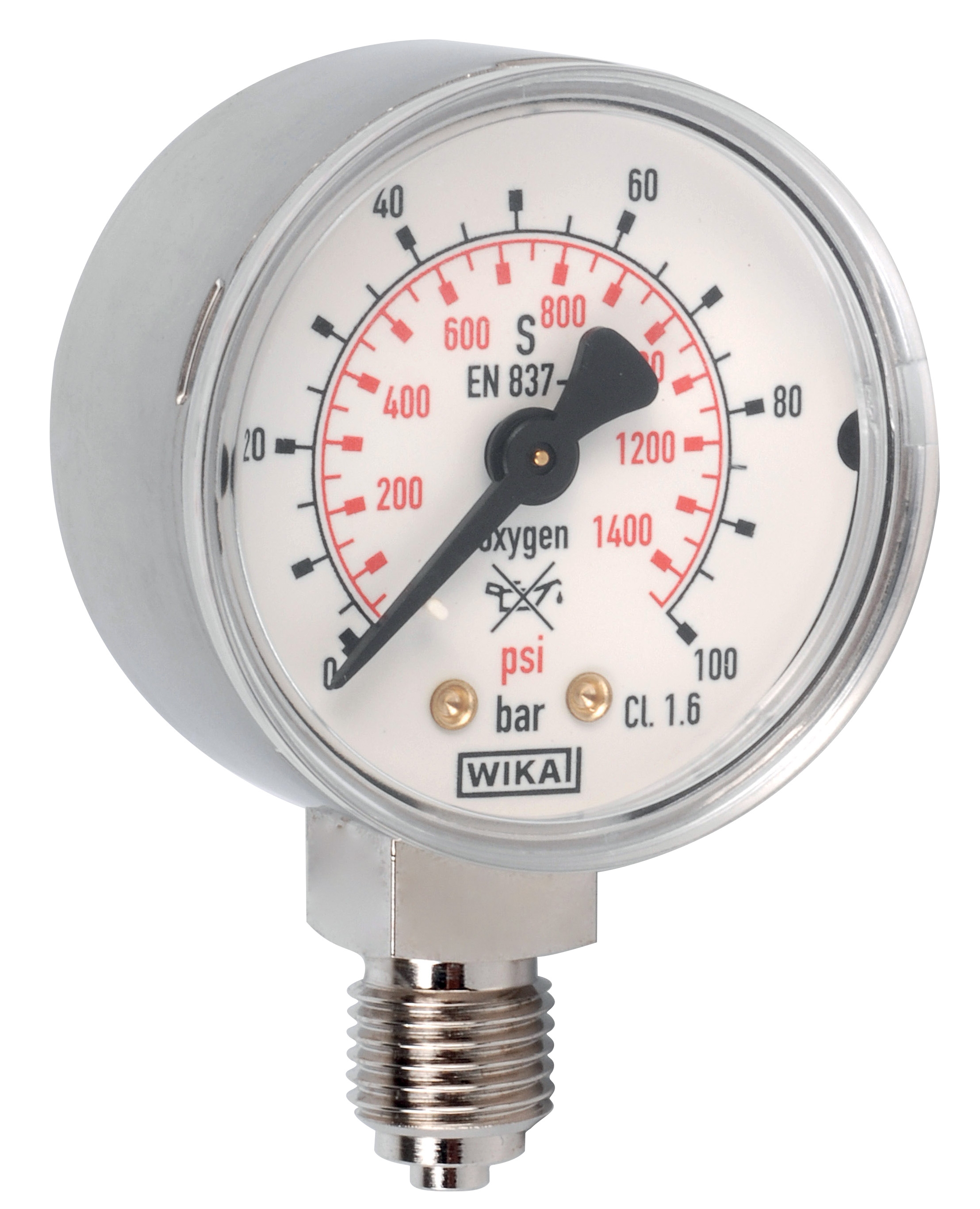 Low pressure pressure gauge 0/100 Bar