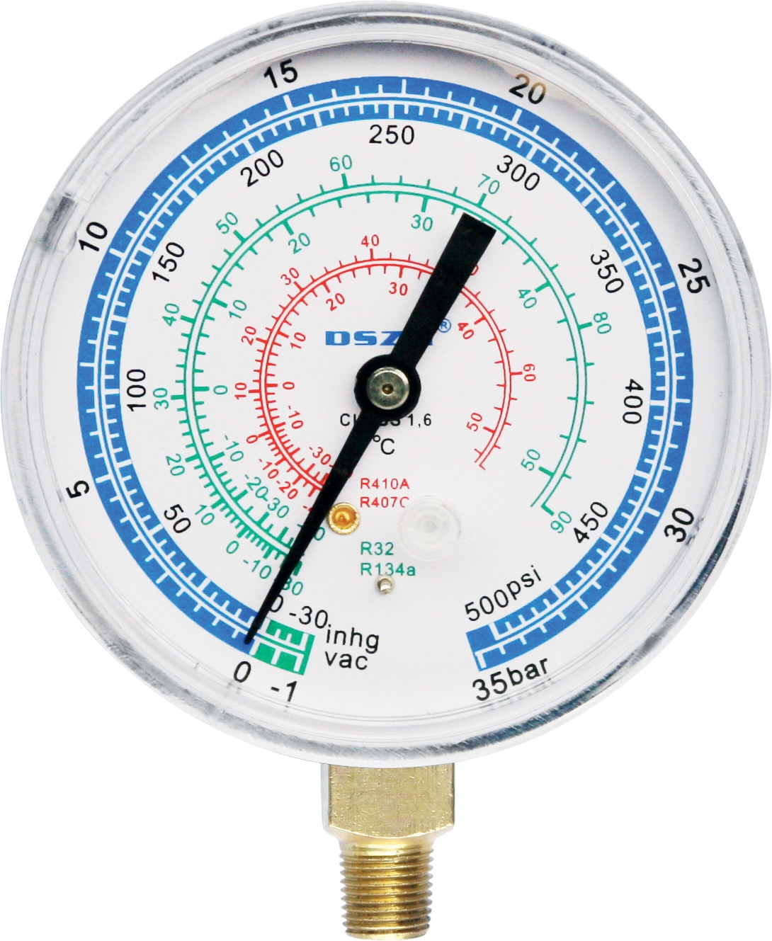 Low pressure gauge for bypass 2 & 4 way