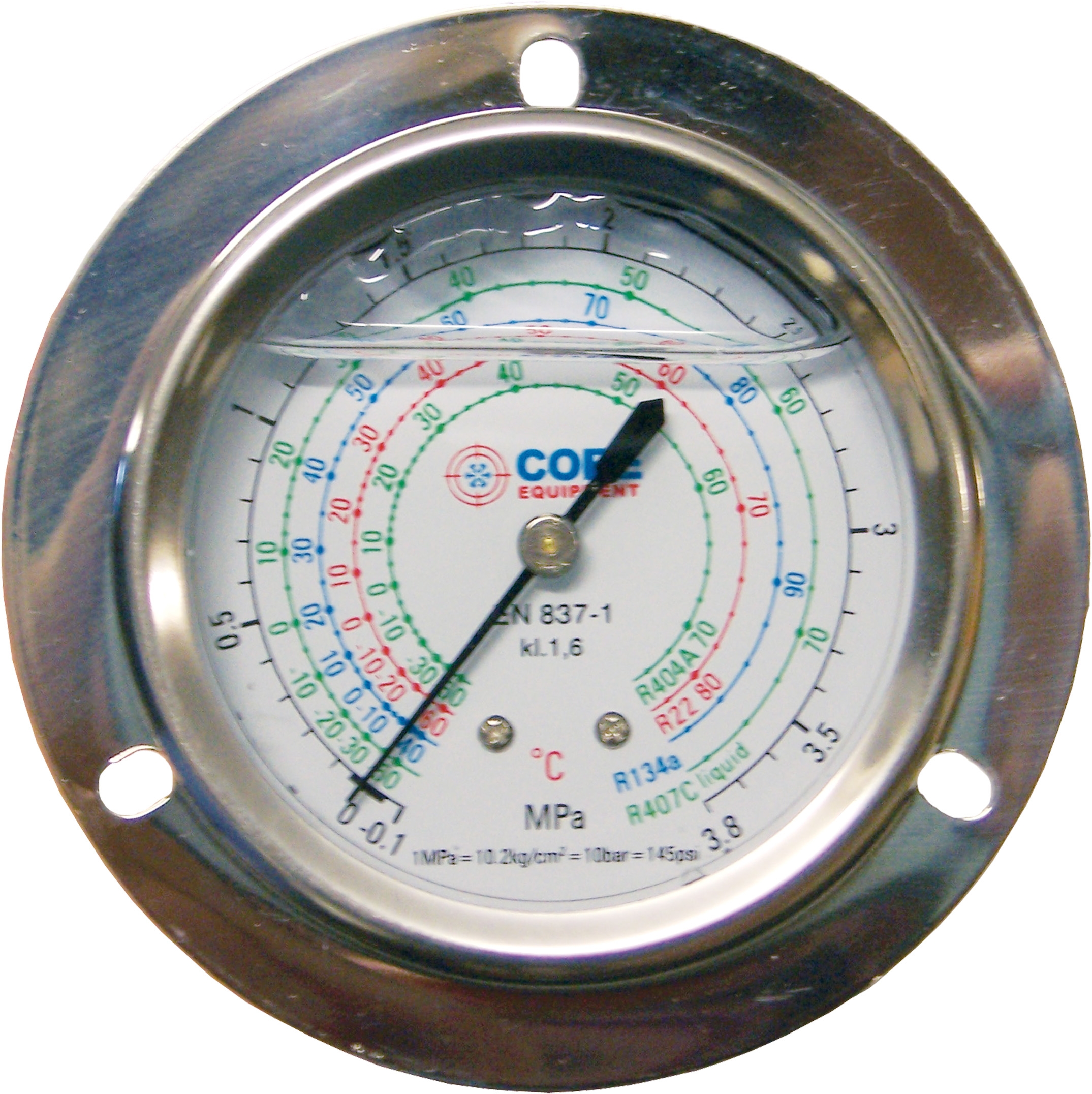 Stainless steel glycerin pressure gauge collar D63 BP 07003020