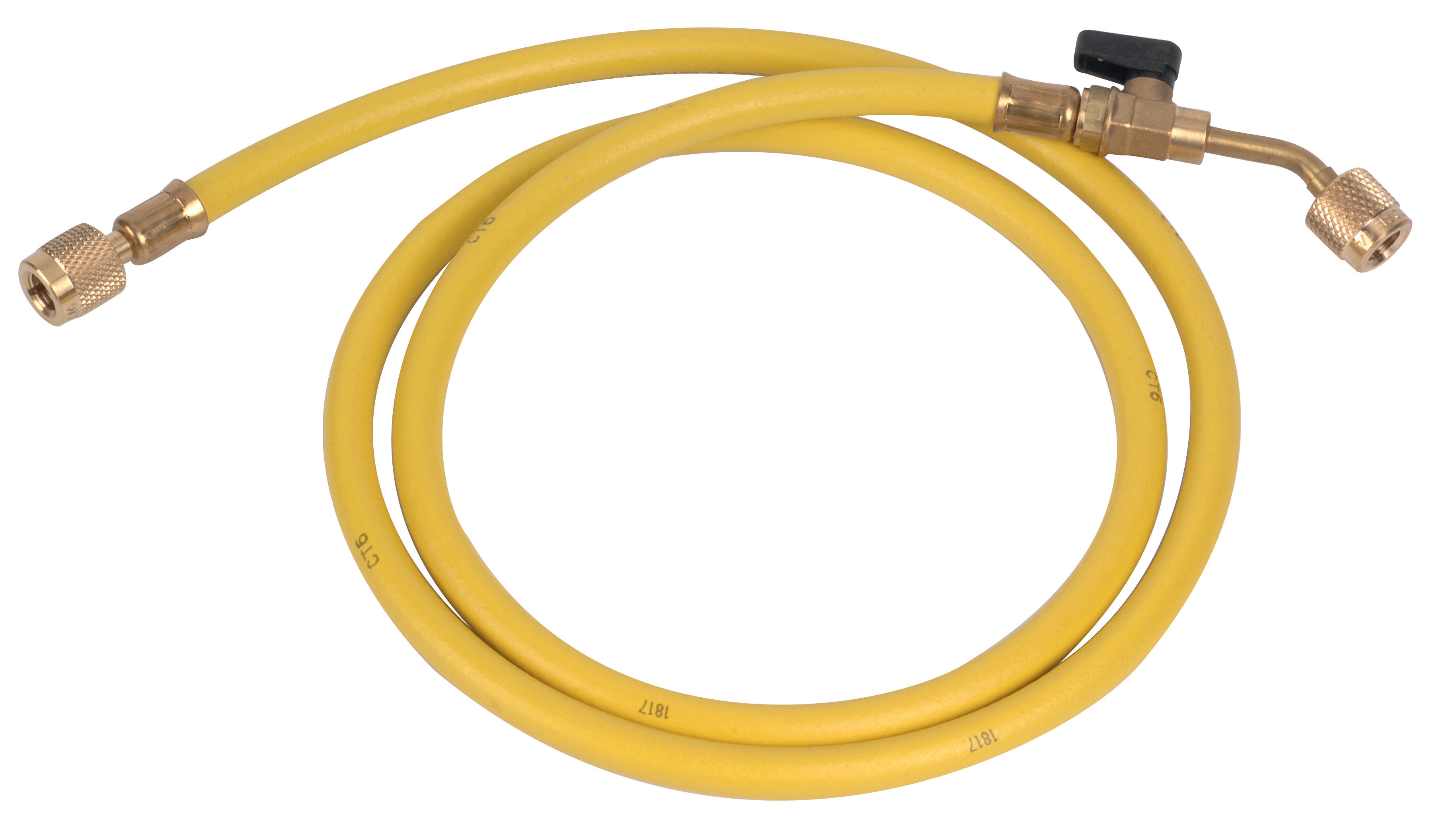 Hose 1500+yellow valve 1/4" - 1/4"