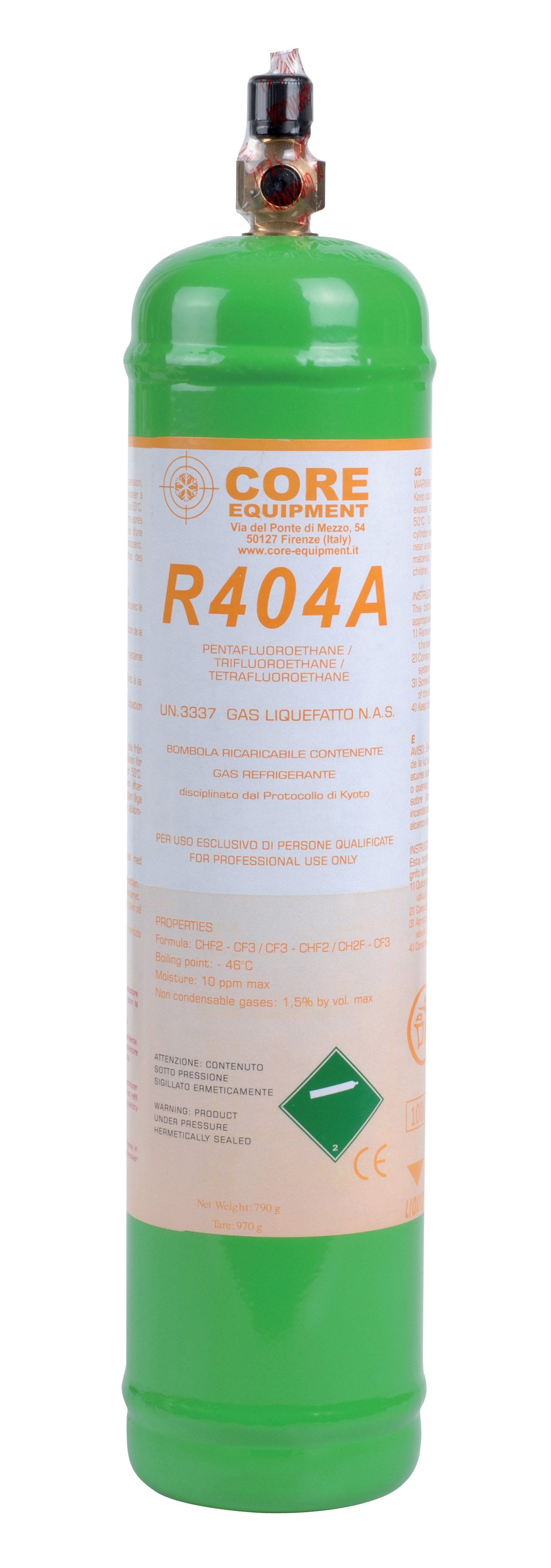 Refrigerant bottle R404 800 GR (including deposit)