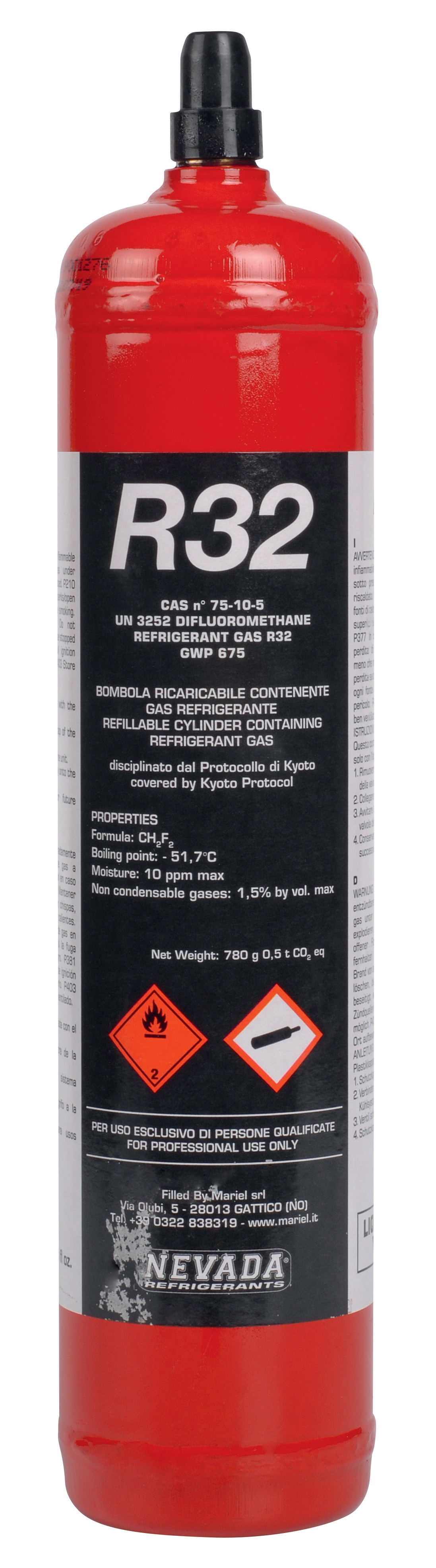 R32 refrigerant bottle 1kg (including deposit)