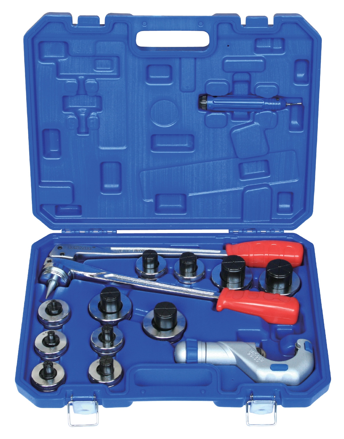 Tube flaring tool + clamps and inch-sized heads