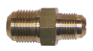 Straight reduced unions double 1/4"-3/8"