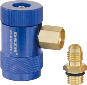 Quick coupling 90° BP R1234yf automotive