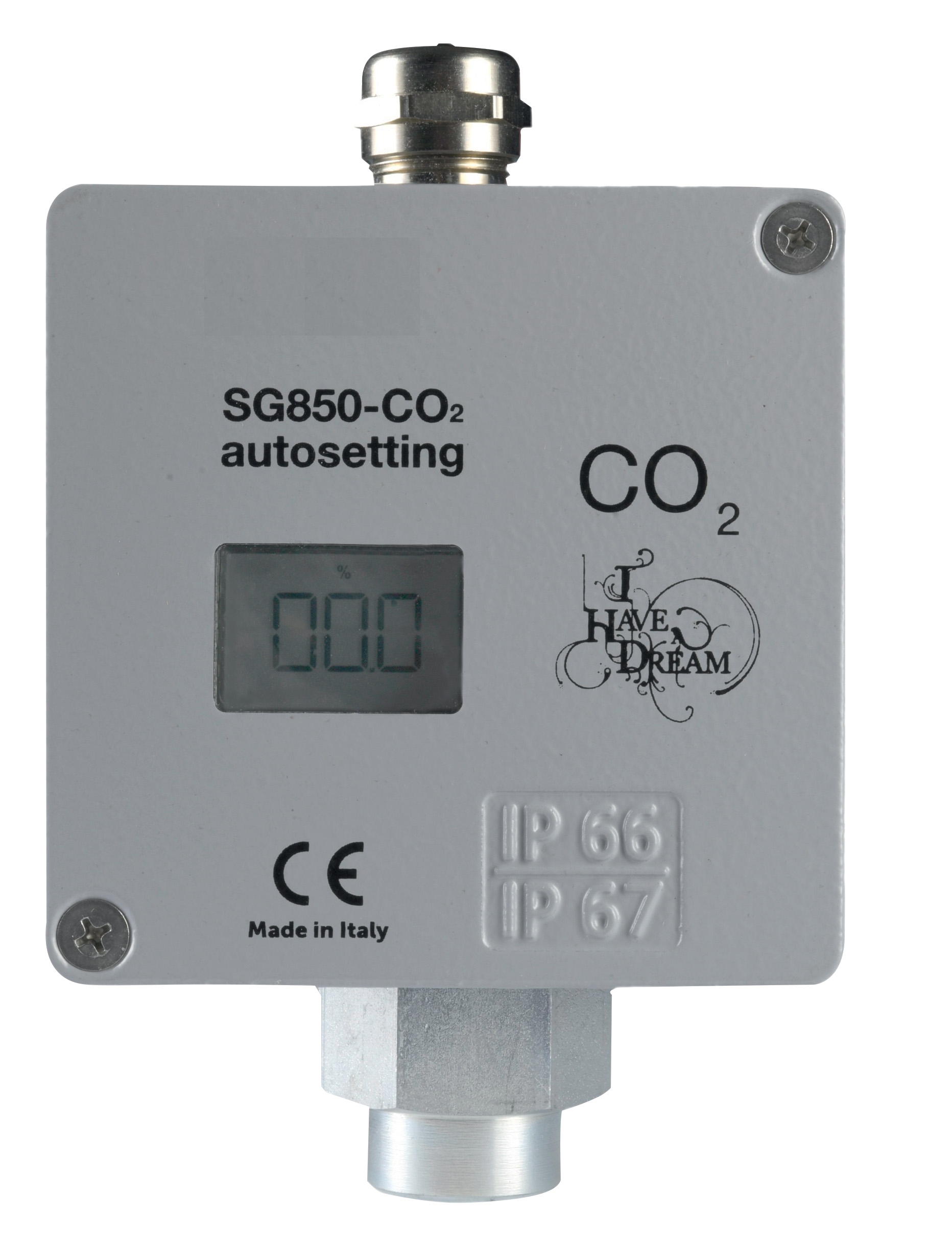 CO2 probe metal housing IP66