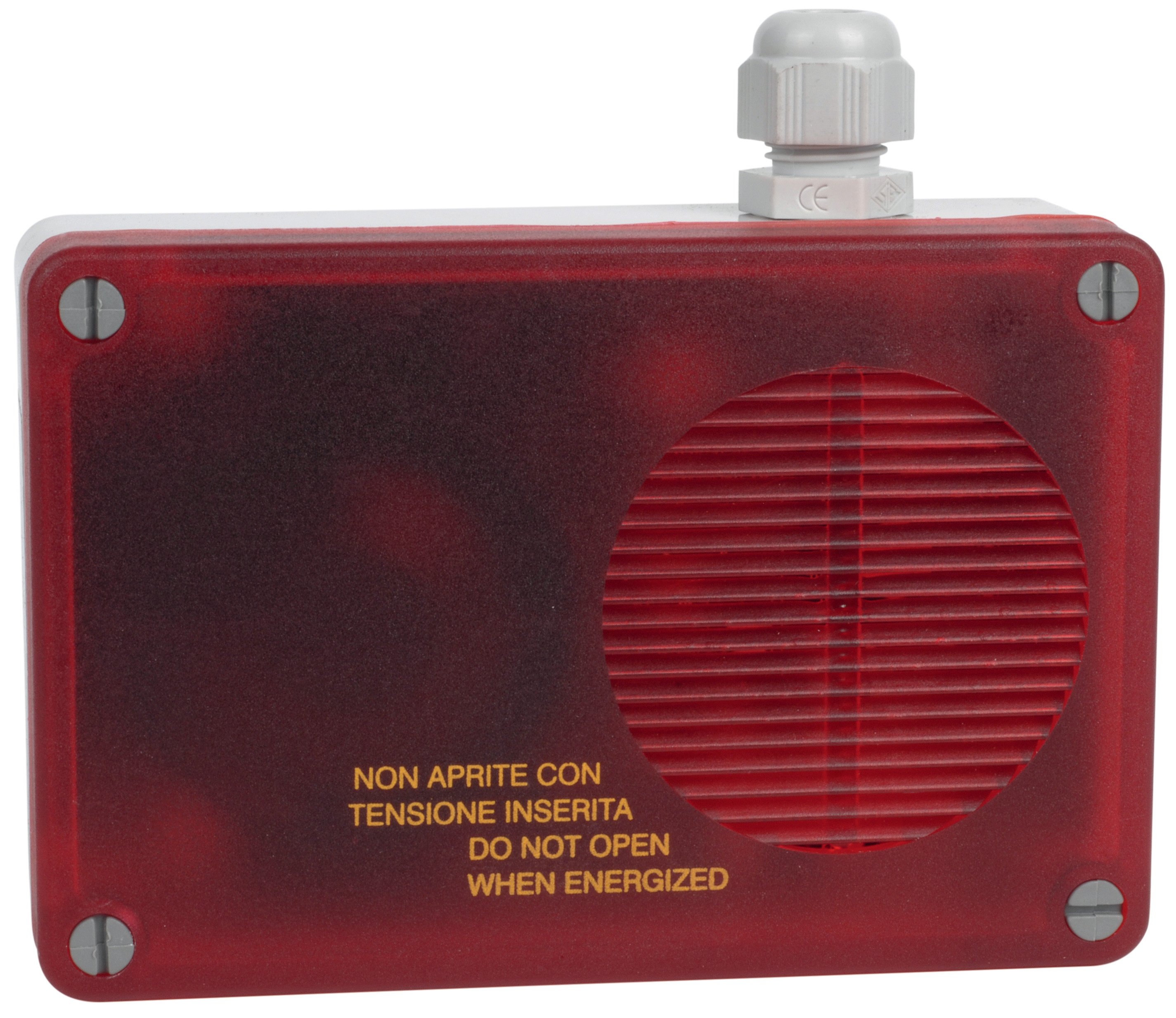 Audible alarm with flash light 24V