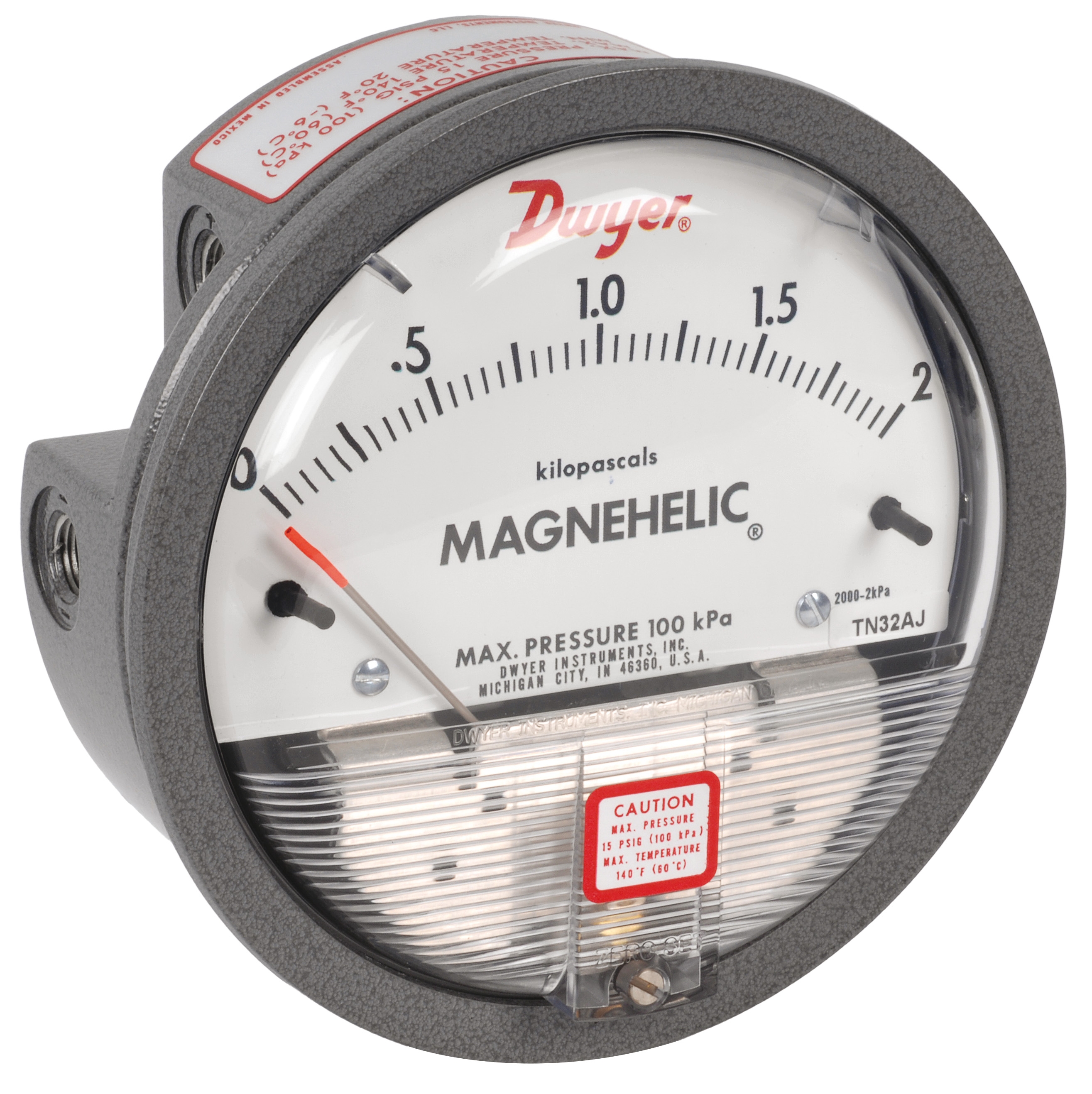 Magnehelic pressure gauge 2000-2KPA