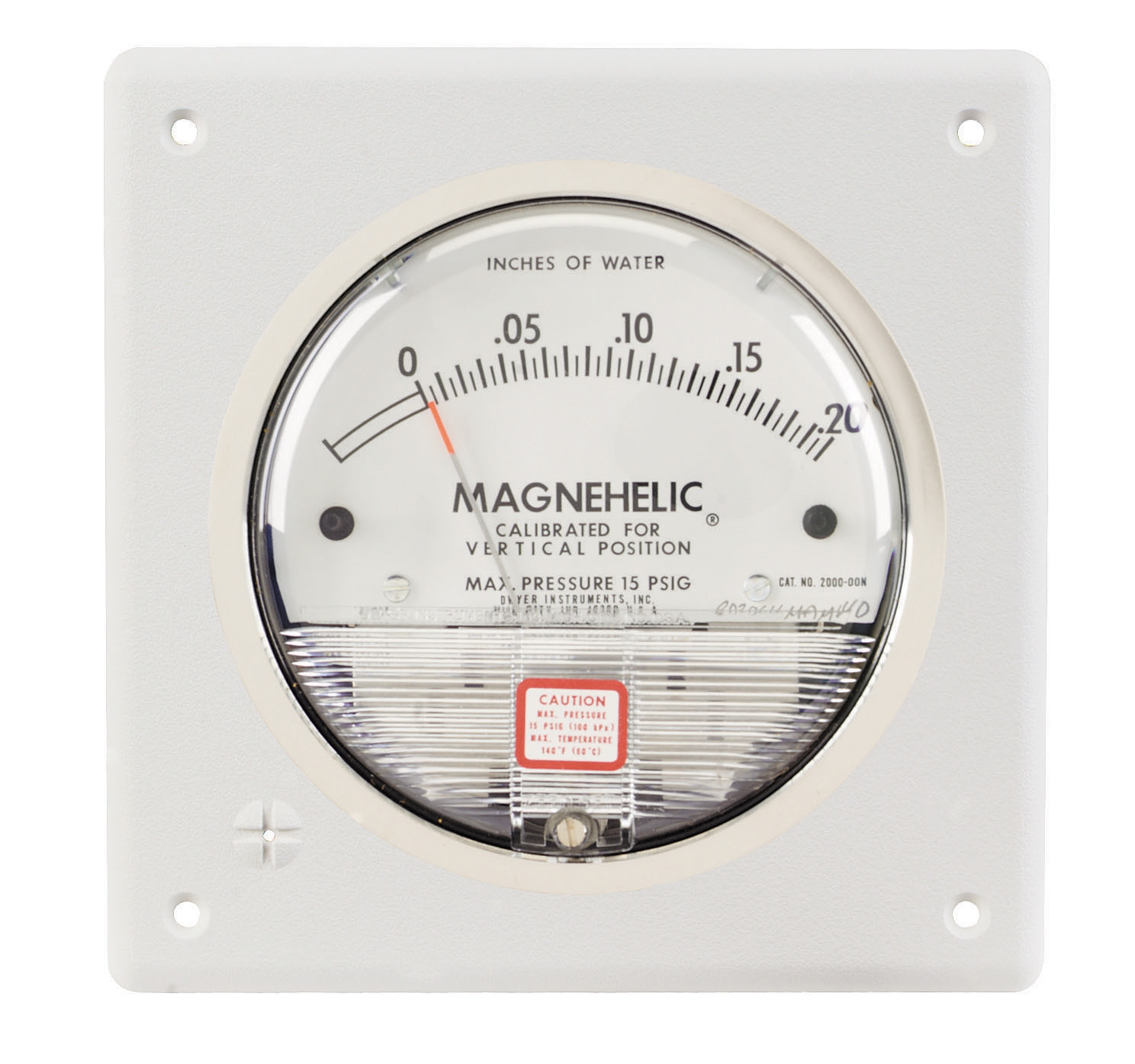 Mounting plate A-464 for Magnehelic
