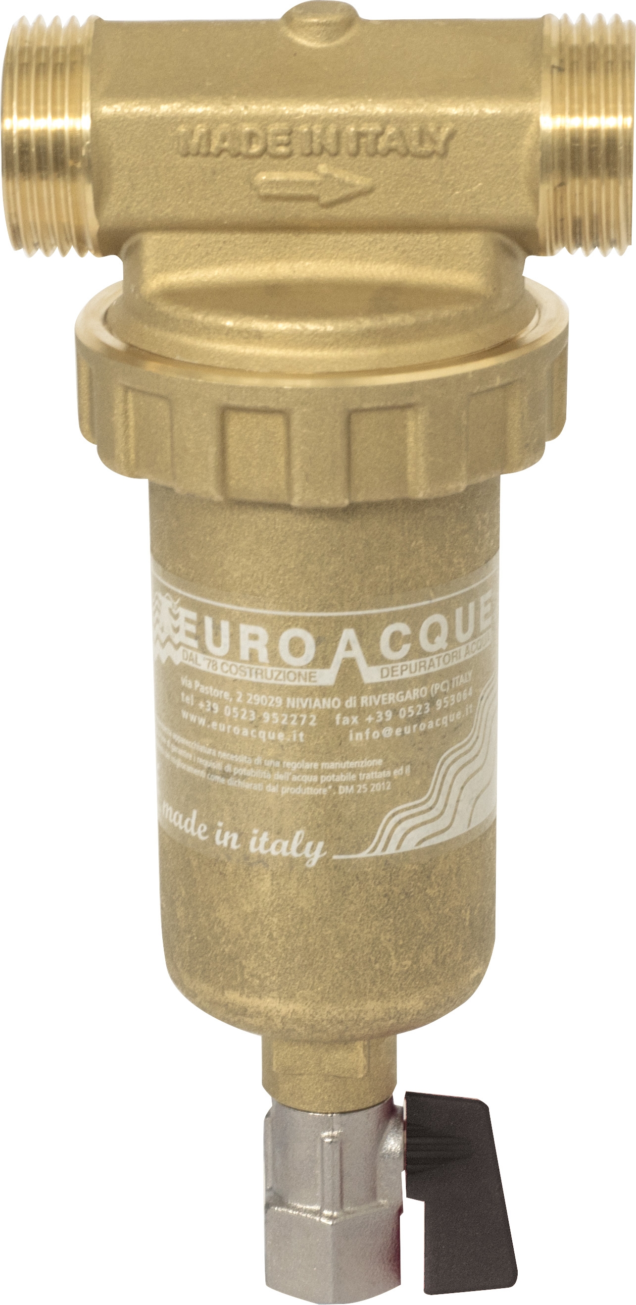 Cleaning filter sand trap brass 1/2" NANOBS12