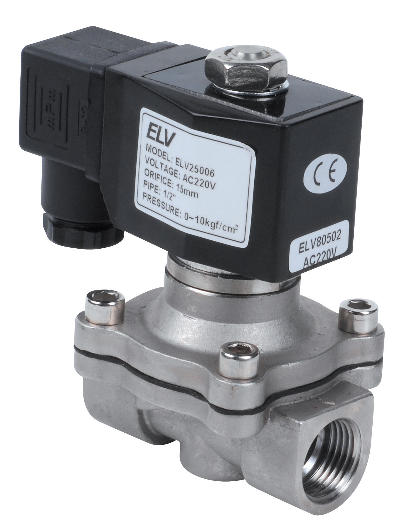 Stainless steel solenoid valve D.1/2 NF 230V MINI 0