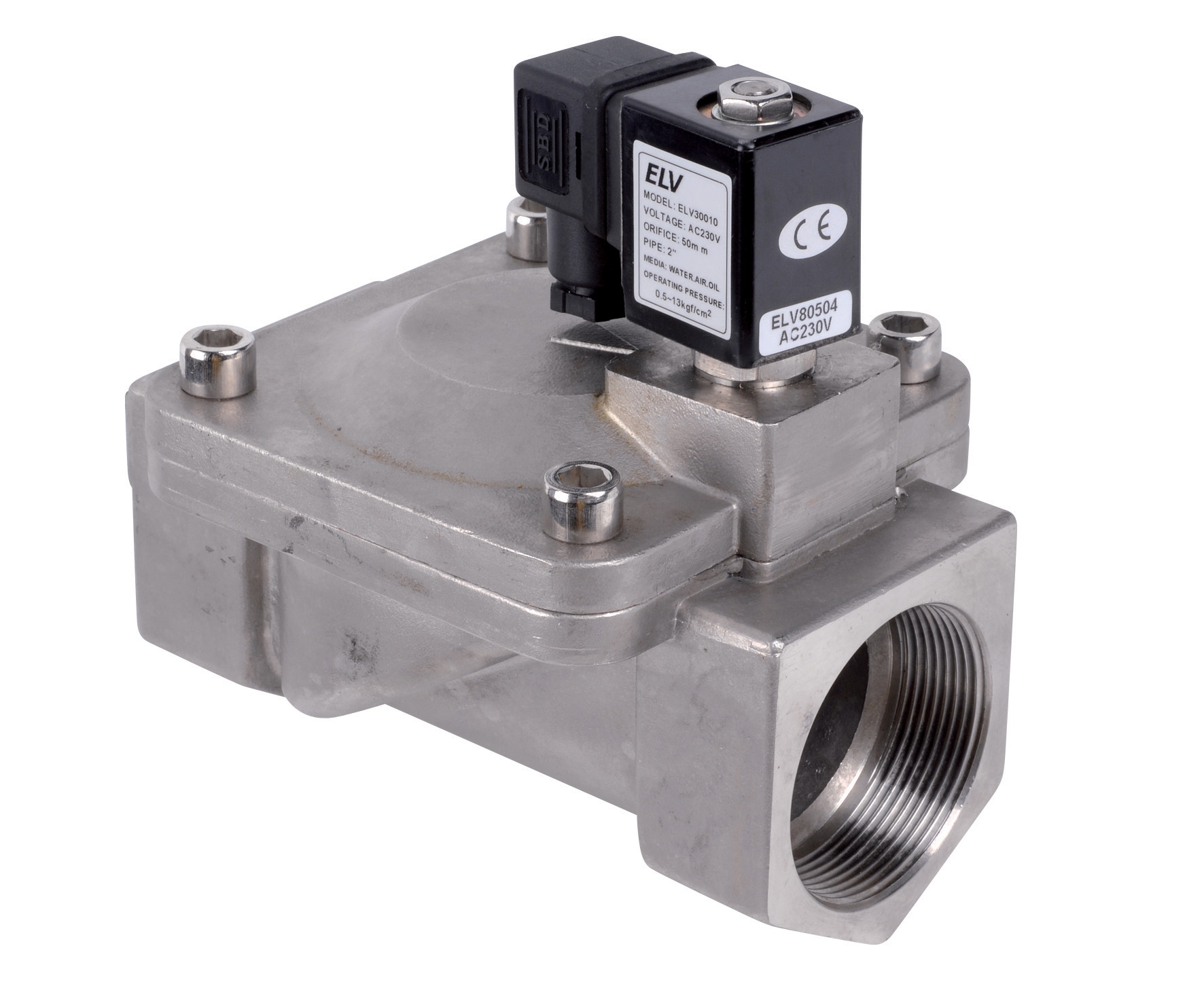 Stainless solenoid valve D.2" NF 230V