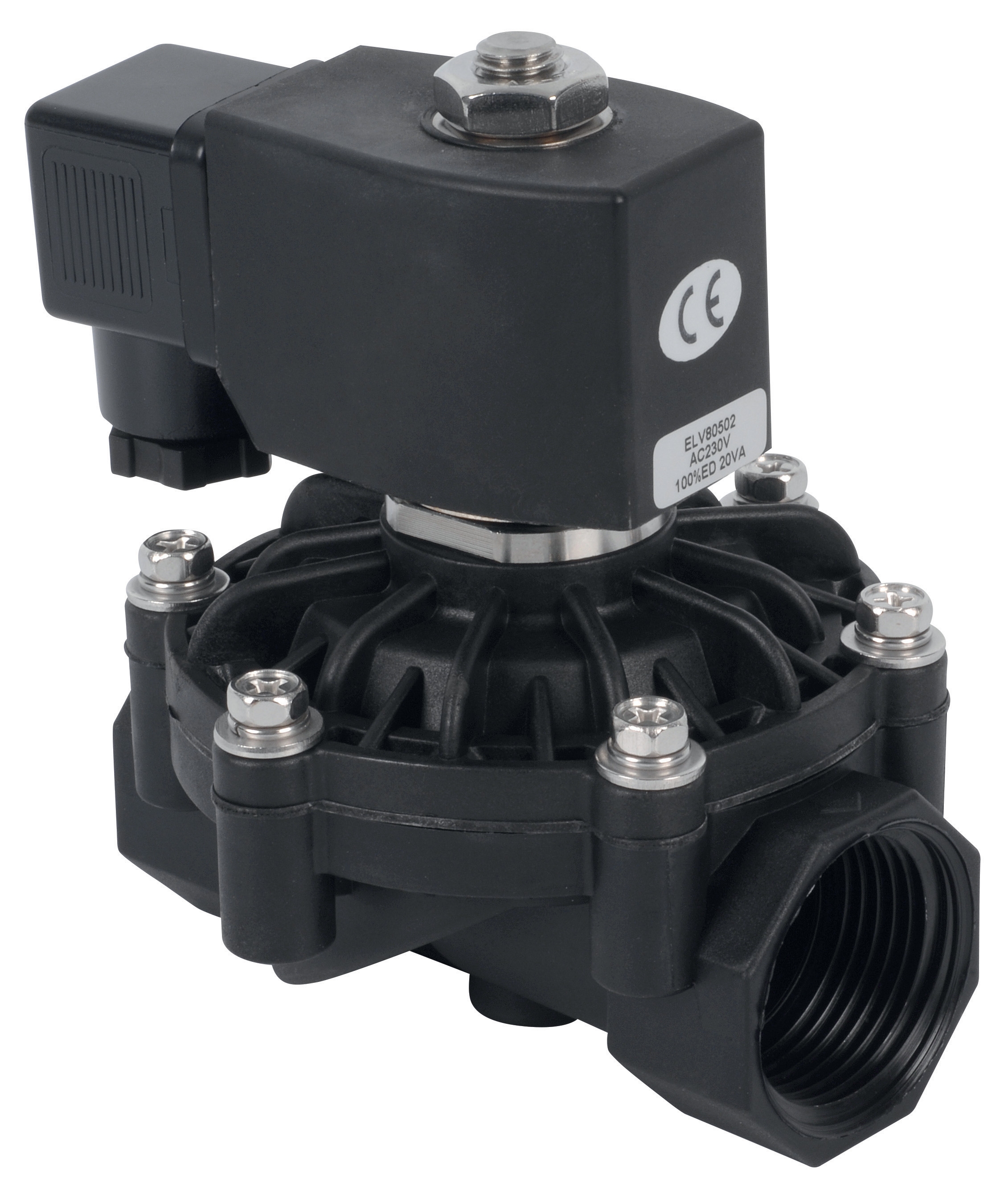 CBM Plastic solenoid valve DN 1" NF 230V Mini 0