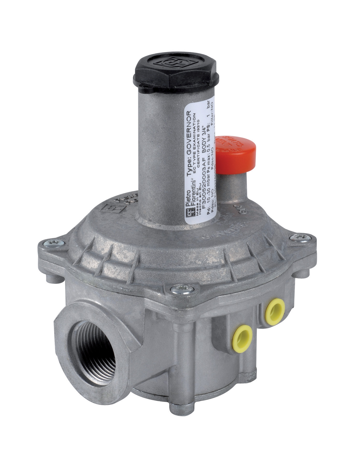 Compact threaded pressure regulator D1/2" 500 Mbar PS 5/150 Mbar