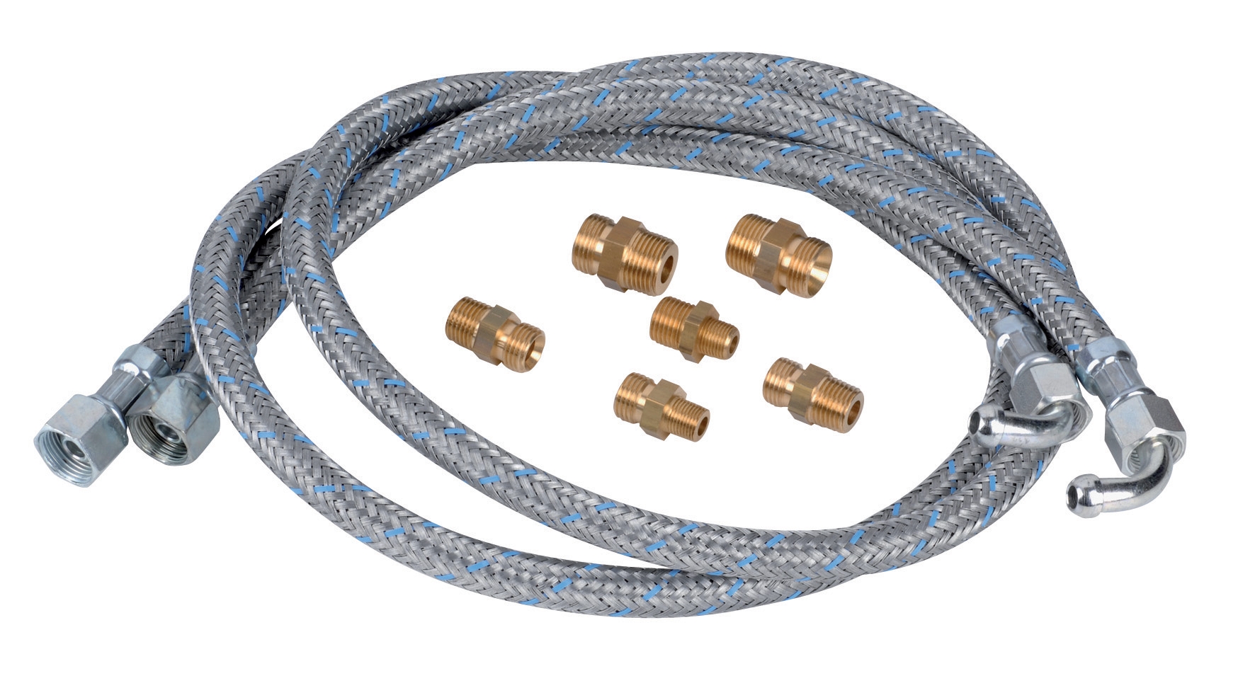 Universal fuel hose kit 2 hoses - 6 fittings
