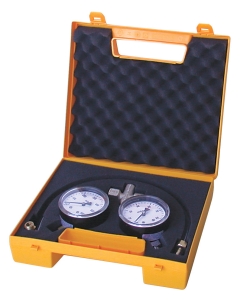 Gas pressure gauge cabinet