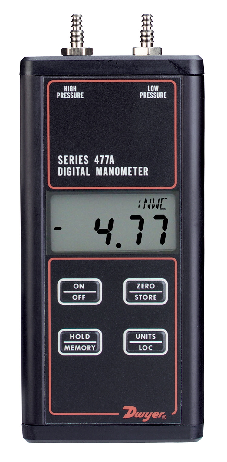 Digital pressure gauge 0-100Mbar Dwyer 477AV-2