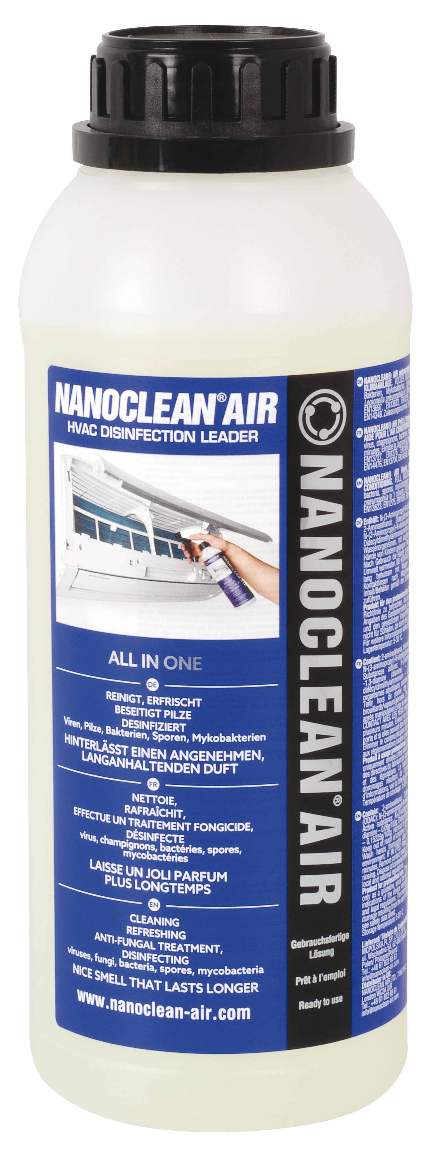 Nanoclean air - 1L canister disinfectant evaporator citrus