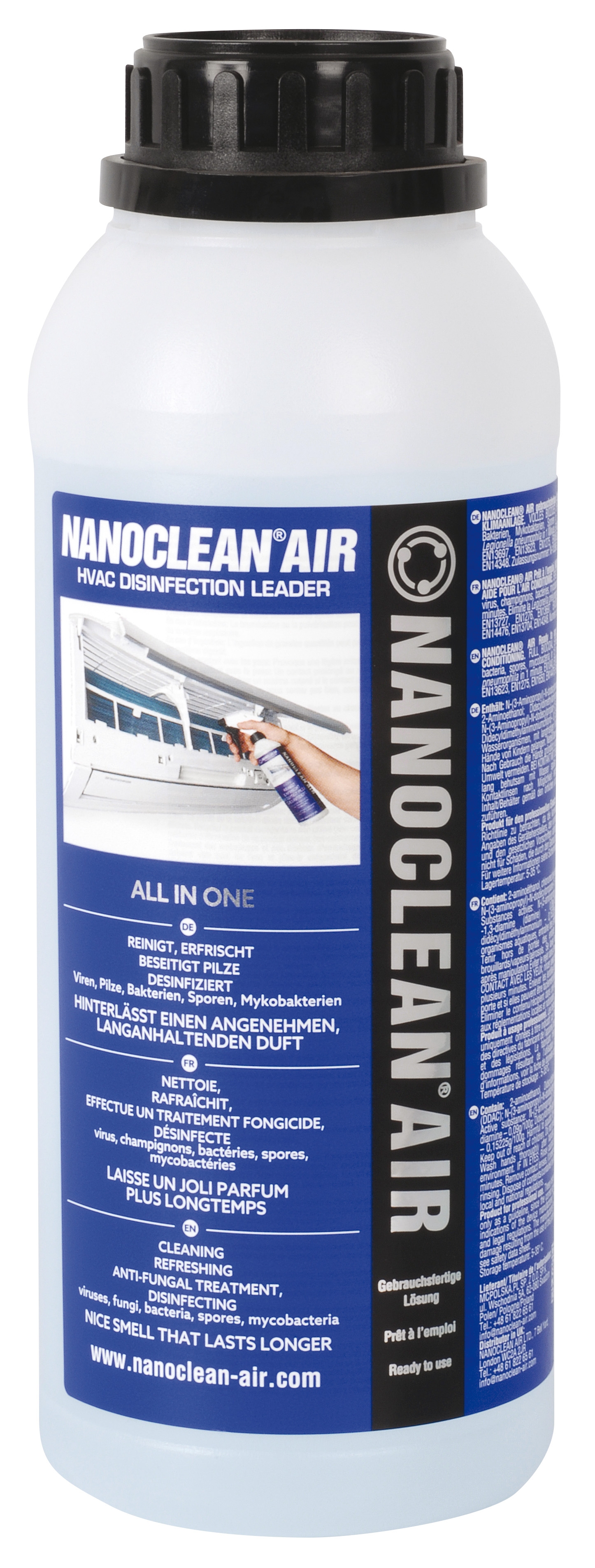 Nanoclean air - 1L can evaporator disinfectant lavender