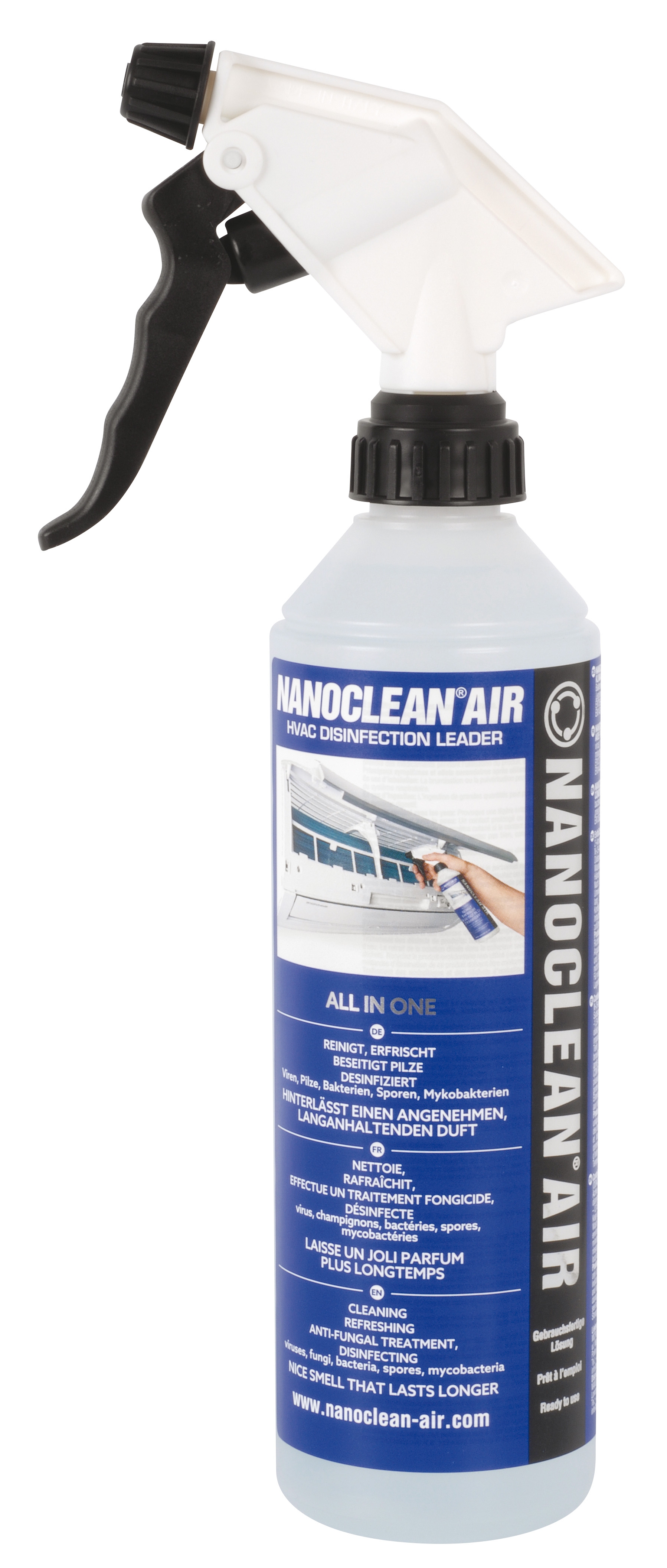 Nanoclean air - 500ml spray disinfectant evaporator lavender