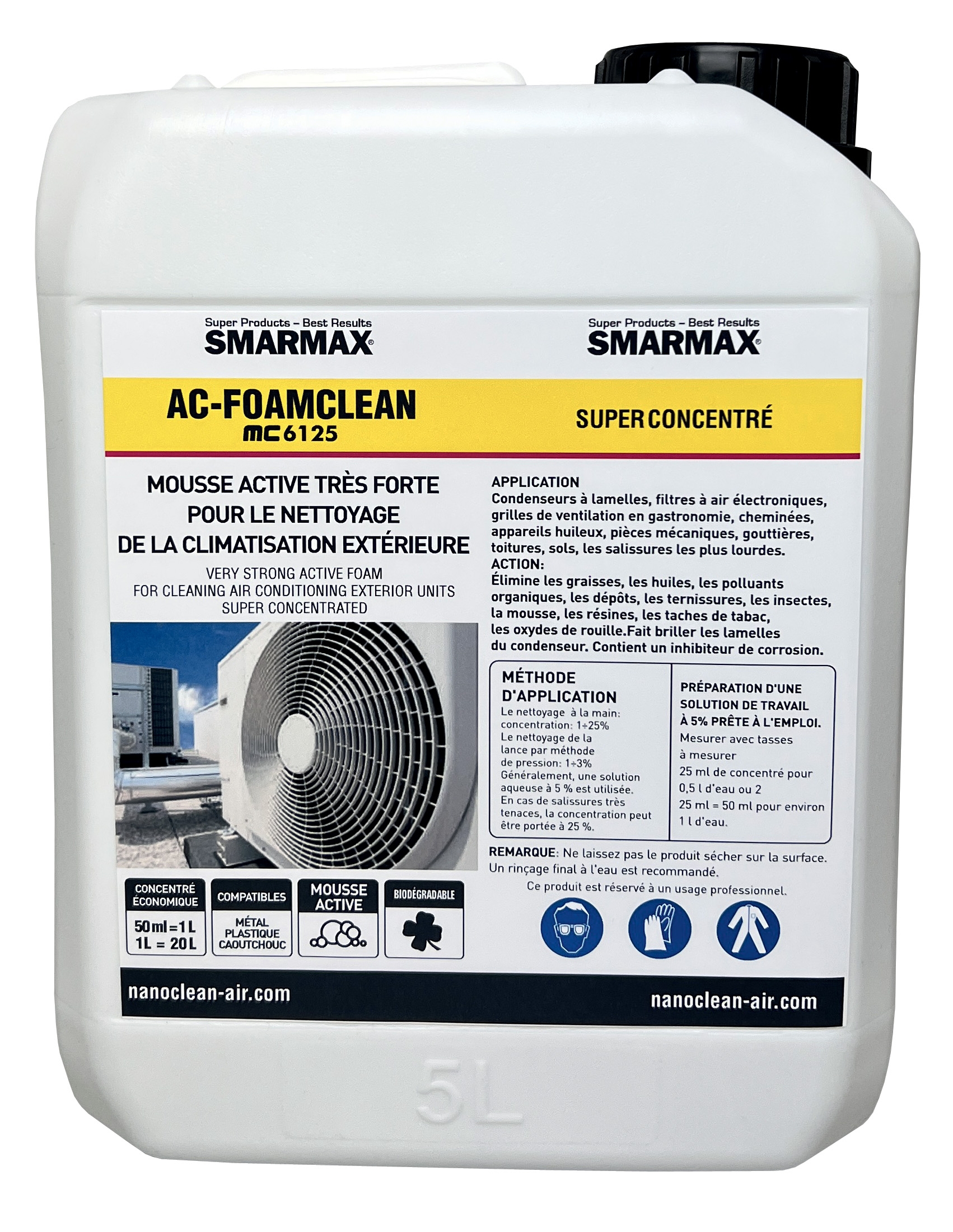 AC Foamclean - 4,5L canister condenser cleaner