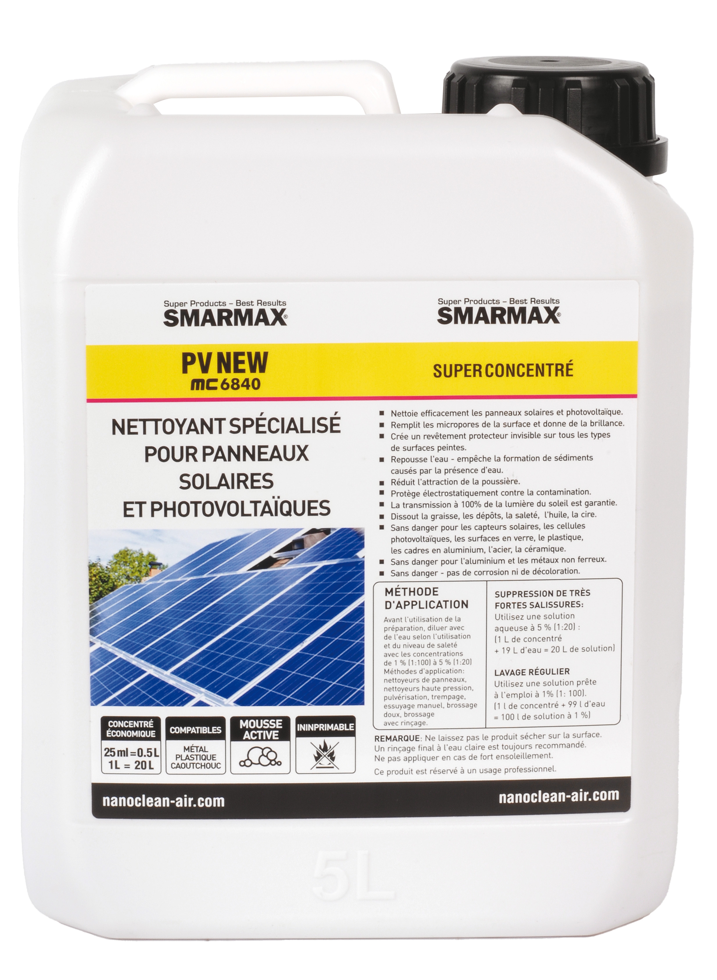 Solar panel cleaner MC6840 PV NEW - concentrate 5L