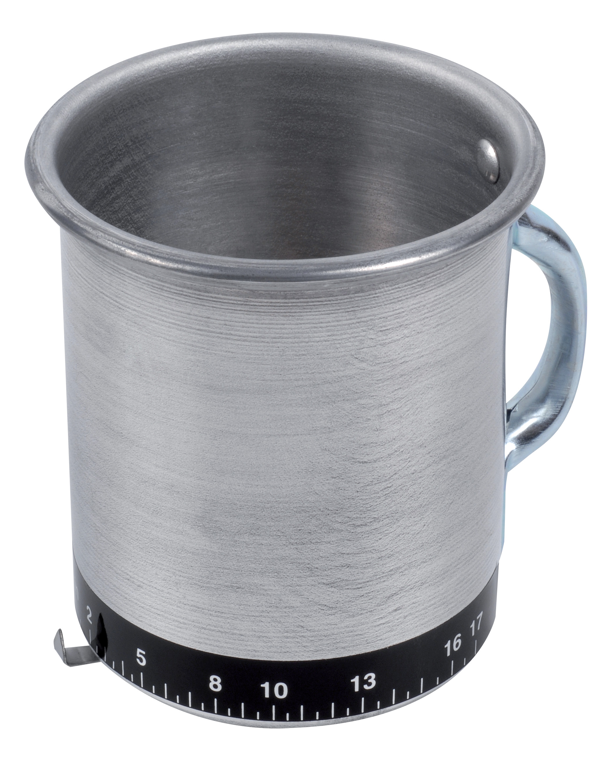 Adjustable cup manual by opening slide