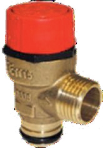 Safety relief valve 3 Bar D.20 x 1/2"M