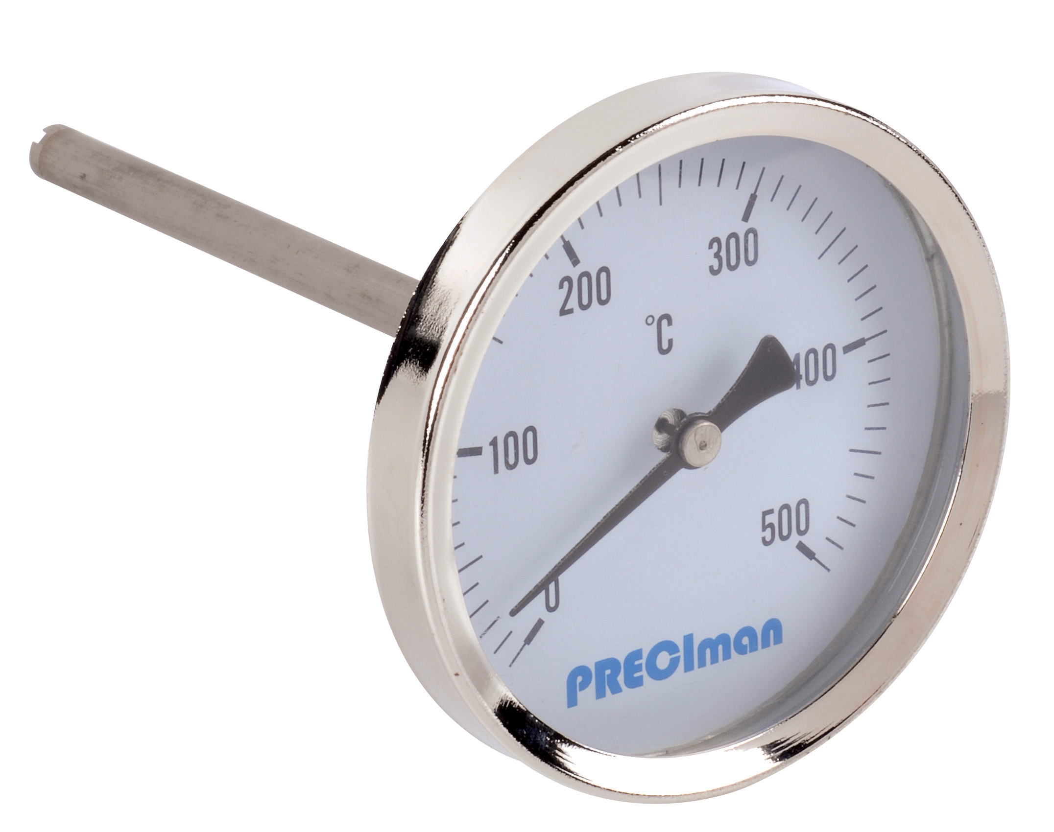 Axial thermometer D64 0/+500°C L300mm