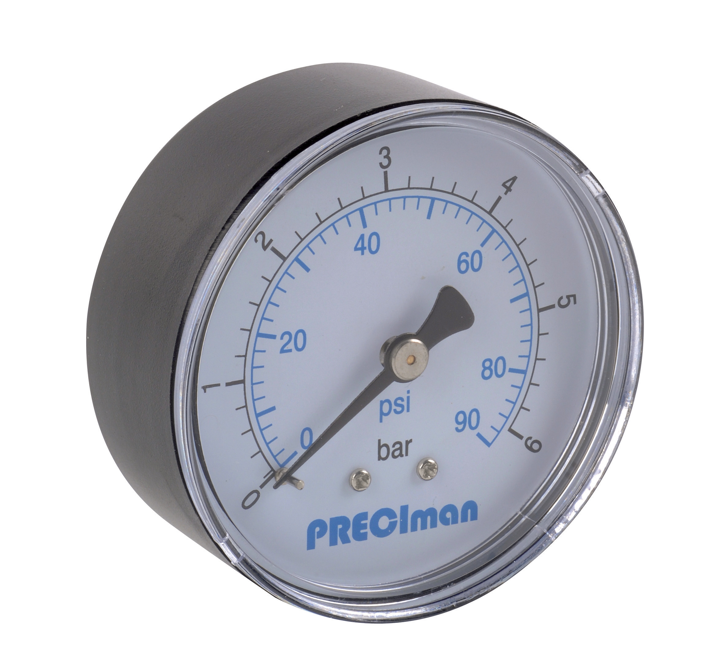 ABS pressure gauge axial D63 0/+40bar G1/4