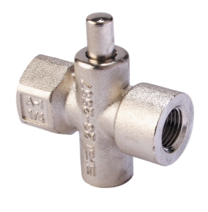 Gas push valve 1/4G F/F