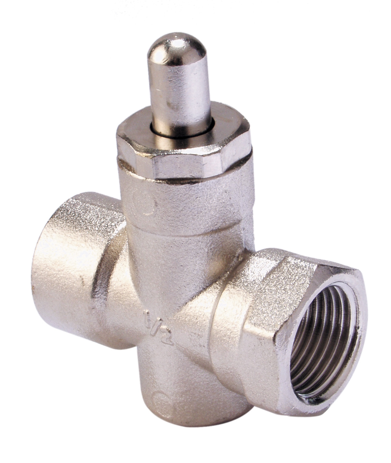 Push button gas cock 1/2G F/F