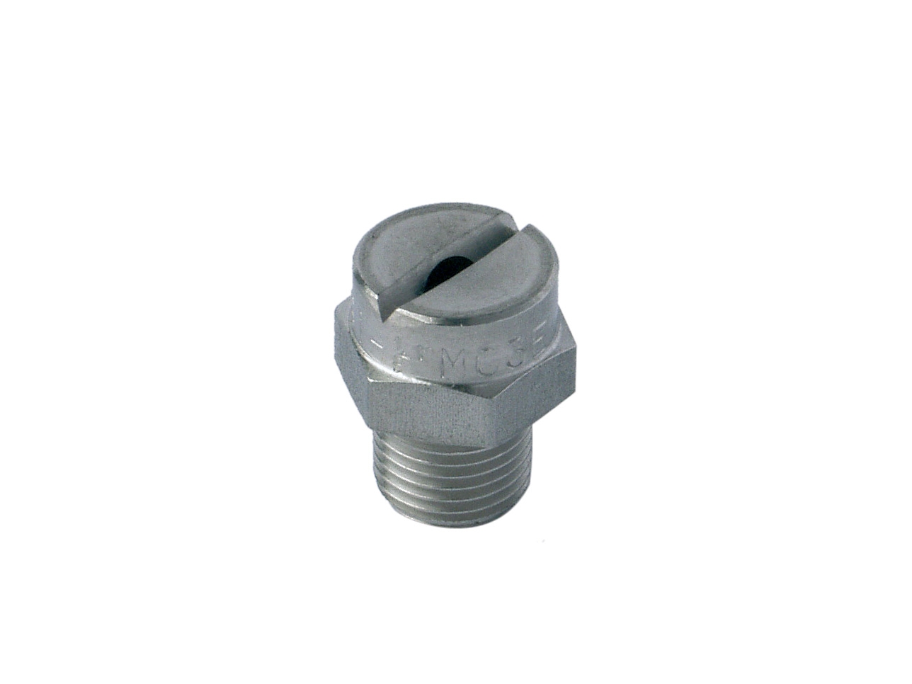 Flat jet nozzle type C3E 1/8"M index 20 angle 80° stainless steel