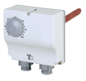 Immersion aquastat double adjustment internal 30-120°C - external 0-60°C
